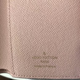Replica Louis Vuitton Brown Monogram Pale Pink Snap Victorine Wallet