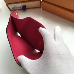 Replica Louis Vuitton Brown Monogram Orange Snap Victorine Wallet