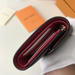 Replica Louis Vuitton Brown Monogram Orange Snap Victorine Wallet