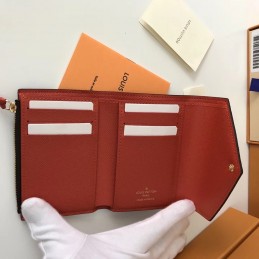 Replica Louis Vuitton Brown Monogram Pink Snap Victorine Wallet