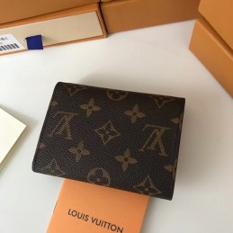 Replica Louis Vuitton Brown Monogram Pink Snap Victorine Wallet