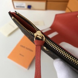Replica Louis Vuitton Brown Monogram Pink Snap Victorine Wallet