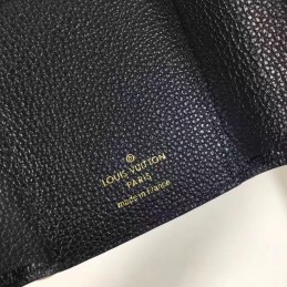 Replica Louis Vuitton Black Embossed Monogram Gray Snap Victorine Wallet
