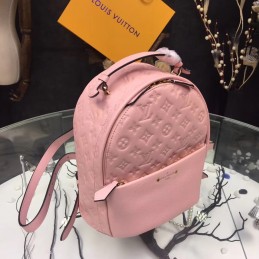Replica Louis Vuitton Pale Pink Embossed Monogram Sorbonne Backpack