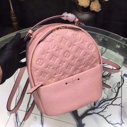 Replica Louis Vuitton Pale Pink Embossed Monogram Sorbonne Backpack