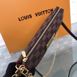 Replica Louis Vuitton Brown Monogram Red Interior Eva Clutch