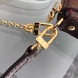 Replica Louis Vuitton Brown Monogram Red Interior Eva Clutch