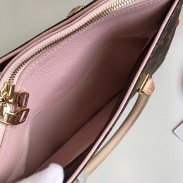 Replica Louis Vuitton Brown Monogram Pale Pink Interior Pallas MM