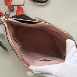 Replica Louis Vuitton Brown Monogram Pale Pink Interior Pallas MM
