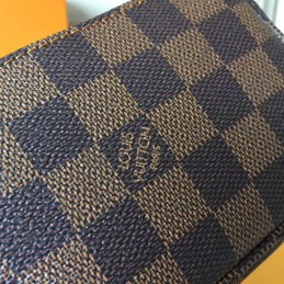 Replica Louis Vuitton Brown Damier Ebene Chain Mini Pochette