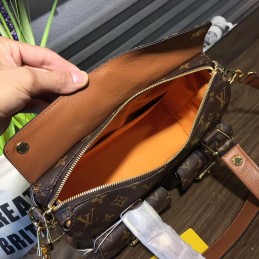 Replica Louis Vuitton Brown Monogram Tan Interior Manhattan PM