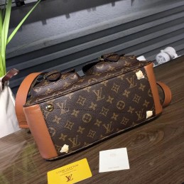 Replica Louis Vuitton Brown Monogram Tan Interior Manhattan PM