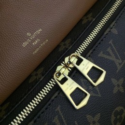 Replica Louis Vuitton Brown Monogram Tan Interior Manhattan PM