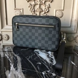 Replica Louis Vuitton Damier Graphite Kasai Clutch