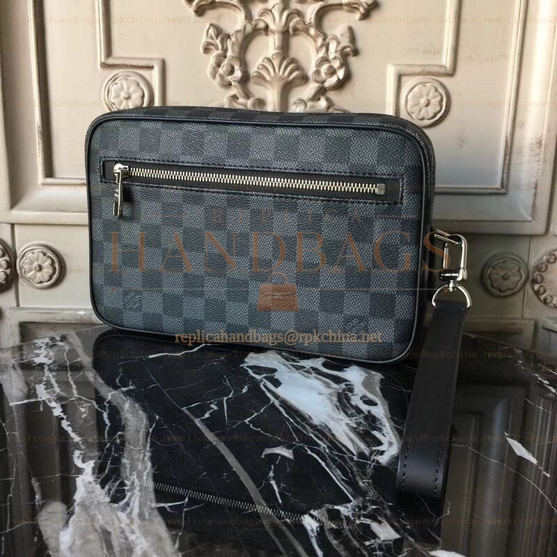 Replica Louis Vuitton Damier Graphite Kasai Clutch