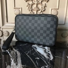 Replica Louis Vuitton Damier Graphite Kasai Clutch