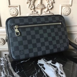 Replica Louis Vuitton Damier Graphite Kasai Clutch