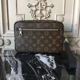Replica Louis Vuitton Brown Monogram Kasai Clutch