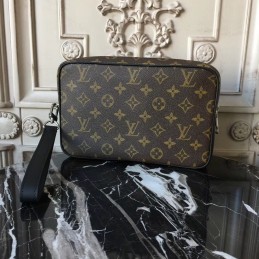 Replica Louis Vuitton Brown Monogram Kasai Clutch