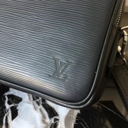 Replica Louis Vuitton Black Epi Leather Kasai Clutch