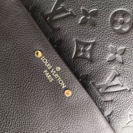 Replica Louis Vuitton Black Embossed Monogram Sorbonne Backpack
