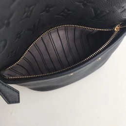 Replica Louis Vuitton Black Embossed Monogram Sorbonne Backpack