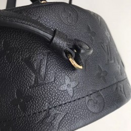 Replica Louis Vuitton Black Embossed Monogram Sorbonne Backpack
