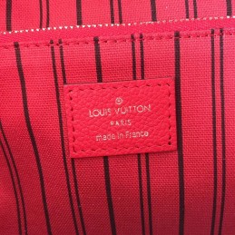 Replica Louis Vuitton Red Embossed Monogram Sorbonne Backpack