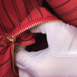 Replica Louis Vuitton Red Embossed Monogram Sorbonne Backpack