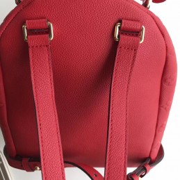 Replica Louis Vuitton Red Embossed Monogram Sorbonne Backpack