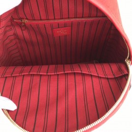 Replica Louis Vuitton Red Embossed Monogram Sorbonne Backpack