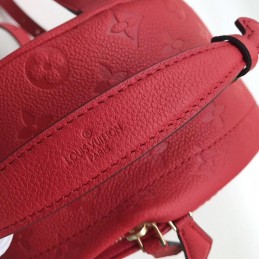 Replica Louis Vuitton Red Embossed Monogram Sorbonne Backpack