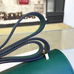 Replica Hermes Green Constance Mini 18 Gold Hardware Bag