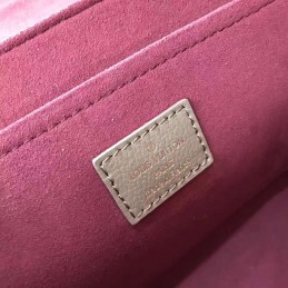 Replica Louis Vuitton Taupe Embossed Monogram Chain Louise GM