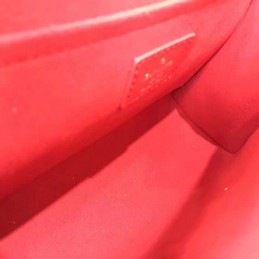 Replica Louis Vuitton Red Embossed Monogram Chain Louise GM
