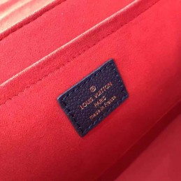 Replica Louis Vuitton Bright Red Textured Chain Louise GM