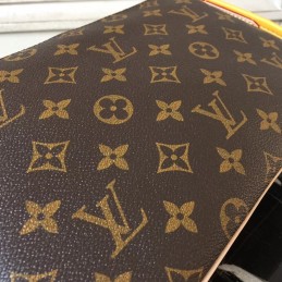 Replica Louis Vuitton Brown Monogram Beige Trim Lorette Bag