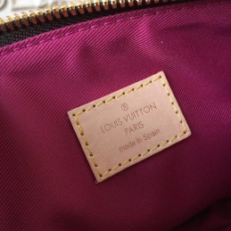 Replica Louis Vuitton Brown Monogram Beige Trim Lorette Bag