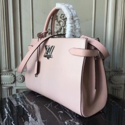 Replica Louis Vuitton Taupe Textured Twist Tote