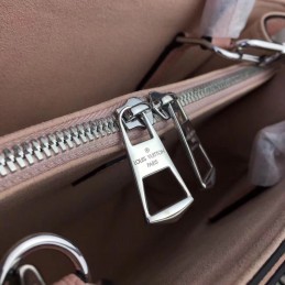Replica Louis Vuitton Taupe Textured Twist Tote