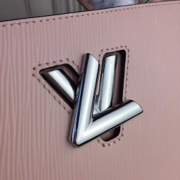 Replica Louis Vuitton Taupe Textured Twist Tote