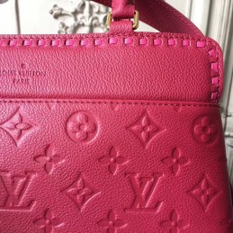 Replica Louis Vuitton Bright Pink Embossed Monogram Vosges MM