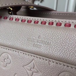 Replica Louis Vuitton Taupe Embossed Monogram Vosges MM