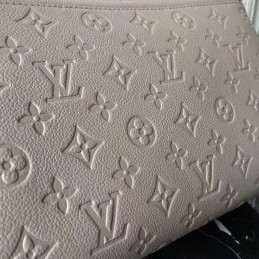 Replica Louis Vuitton Taupe Embossed Monogram Vosges MM