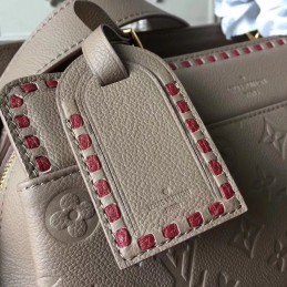 Replica Louis Vuitton Taupe Embossed Monogram Vosges MM