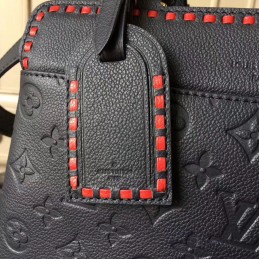 Replica Louis Vuitton Navy Blue Embossed Monogram Vosges MM