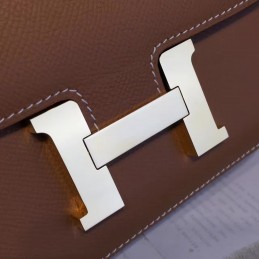 Replica Hermes Taupe Constance Mini 18 Gold Hardware Bag