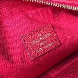 Replica Louis Vuitton Red Embossed Monogram Gold Hardware Vosges MM