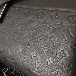 Replica Louis Vuitton Black Embossed Monogram Vosges MM