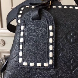 Replica Louis Vuitton Black Embossed Monogram Vosges MM